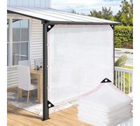 CAQXAQP Filet d'ombrage HDPE 85% Anti-UV, Résistant et Aéré, Œillets Métalliques -Blanc 1x5m - pour Jardin, Serre, Balcon, Terrasse et Piscine