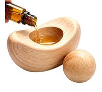 Car Air Freshener Diffuser - Flameless Scent Dispenser, Ancient Chinese Coin Design with Long Lasting Wood Absorption, Portable Desktop Aromatherapy, Home Office Decor for Truck Living Room