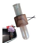 Car Vent Vase - Glass Auto Flower Pot, Elegant Floral Interior with Anti Slip Clip, Sturdy Air Freshener Plant Container, Ideal for Vehicle Truck Dashboard Personalization
