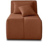 Lisa design canapé droit 1 place - rouille