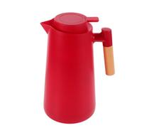 Carafe à Café Isotherme 1l en Verre, Pichet Rouge pour Bureau | Double Paroi Plastique et Verre, Usage Intérieur ou Extérieur, Format 34 Oz, Style Nordique Simple