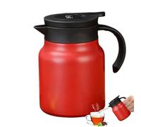 Carafe à café isotherme de 1 L - Théière isotherme - Distributeur d'eau chaude sous vide - Distributeur de boissons thermiques de grande capacité - Affichage de la température - Pour la maison, le