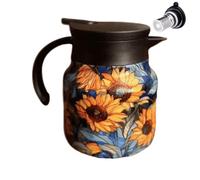 Carafe à café isotherme en acier inoxydable | Filtre pour infusion de café en acier inoxydable pour boissons chaudes, eau, thé, café pour tournesol
