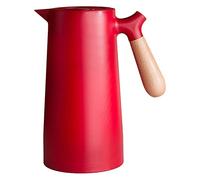 Carafe à Café Thermique de Grande Capacité, Bouilloire Sous Vide Isolée avec Poignée, Distributeur de Flacon Sous Vide pour Thé, Eau et Café, Théière Multifonction pour le Camping à(Rouge)