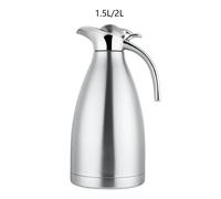 Carafe à café thermique en acier inoxydable, pichet à eau résistant aux hautes températures avec couvercle pour café, eau, boisson, réfrigérateur 1.5L