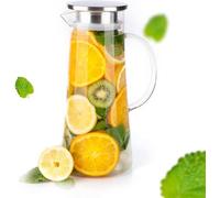 Carafe à eau à double bec verseur avec filtre, 1,5 L