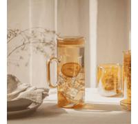 Carafe à eau en verre borosilicate Dorée 1.2 L NUTS