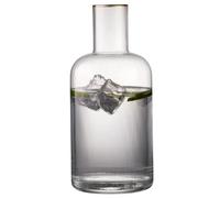 Lyngby Glas Carafe Palermo transparente, bordure dorée 1,5 l