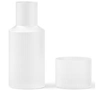 Carafe à eau RIPPLE 500 ml, avec verre, blanc, verre, ferm LIVING