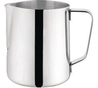 Carafe à lait en acier inoxydable Unyqoos® de 910 ml, avec un bec verseur anti-goutte, finition argentée miroir – grande capacité idéale pour le latte art, le café et une utilisation domestique