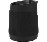 Carafe à lait en acier inoxydable Unyqoos® pour baristas – compacte, sans poignée, bec verseur précis pour le cappuccino et le latte art, 450 ml, noire