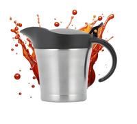 Carafe à sauce en acier inoxydable - Pichet de service isotherme, récipient à sauce à double paroi | Récipient thermique de conservation de la température des condiments pour buffet, salade, fête de