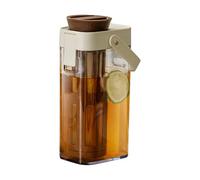 Carafe à thé froid - Carafe à limonade | Distributeur transparent d'un litre avec fermeture hermétique pour stocker des boissons liquides comme le café et autres à l'extérieur