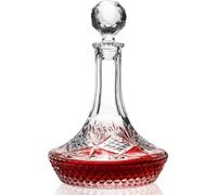 Carafe à vin en cristal de 1 250 ml, élégante, pour les vins rouges et les spiritueux – Cadeau idéal pour les anniversaires et les fêtes