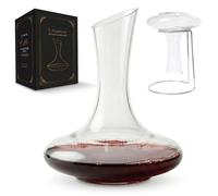 Carafe à vin en verre avec support métallique et d'une capacité de 1800 ml
