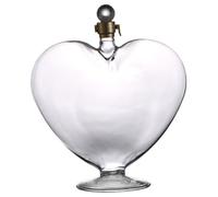 Carafe à whisky 500 ml en forme de cœur en verre borosilicate avec bouchon transparent pour la Saint-Valentin, fête, banquet, mariage
