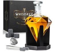 Carafe à whisky - 700 ml - Avec 4 pierres à whisky - Coffret cadeau