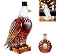 Carafe à whisky aigle en verre transparent, figurine animalière pour bouteille de whisky, décoration de bar amusante, cadeau pour les amateurs de whisky - Jack Daniels