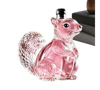 Carafe À Whisky Bourbon,Bouteille de Vin Vide en Forme d'Écureuil,Carafe en Verre - pour la Maison la Cuisine la Salle à Manger le Bar le Restaurant les Fêtes et les Célébrations et Soirées Dîners
