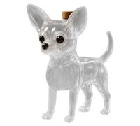 Carafe à whisky - Bouteille d'alcool en forme de chien en verre | Figurine d'animal 3D sculptée à la main Récipient de stockage d'alcool décoratif pour la maison, le bar, la vodka bourbon, la tequila