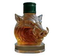 Carafe à whisky sanglier - Bouteille de vin en verre, distributeur d'alcool à collectionner, stockage de brandy Bourbon Tequila Vodka, décoration maison | Cabinet Bar Party Fête des