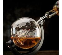 Carafe à whisky Set globe 900 ml cadeau pour homme 4 pierres à whisky Kit cadeau