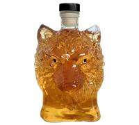 Carafe À Whisky Wolf Head - Bouteille D'alcool Artistique De 350 Ml, Récipient À Bourbon En, Carafe À Tequila Décorative | Accessoire D'affichage De Bar À Cocktails Vintage Pour Ensemble De Co