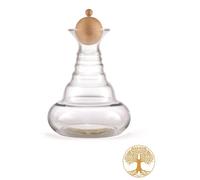 Carafe Alladin 1,3l Or - Arbre de vie - Bouchon en bois d'arolle - soufflé à la bouche