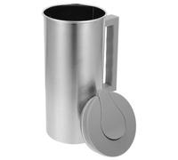 Carafe avec Couvercle et Poignée Eau 2l en Acier Inoxydable | Pichets à Boissons, Broc Inox Moderne, Service Froid pour Café Glacé, Eau Citronnée et Restaurant