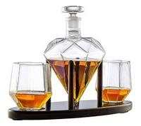 Coffret carafe à whisky Crystal Diamond Stones pour mari