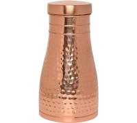 Carafe de chevet en cuivre pur pour les bienfaits de l'Ayurveda - Capacité - 1 litre (33,81 US Fluid Ounce) (martelé)