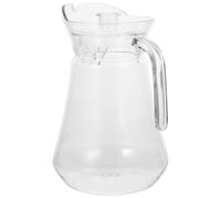 Carafe D'eau Transparente 1,3 L en PC, Boissons Chaudes et Froides | Anse Arquée, Apparence Limpide, sans Goût, Convient au Lait et Café, Service Quotidien au Bureau Domicile