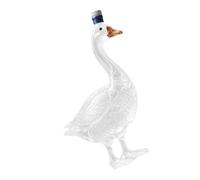 Carafe décorative en verre 350 ml, bouteille 3D avec long goulot pour divertissement et décoration de table, carafe à liqueur, distributeur de boissons, étagère, pièce maîtresse de vase sculpté