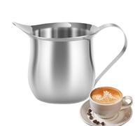 Carafe distributrice avec poignée, pot à mousseur de lait | Carafe à sirop en acier inoxydable de 90 ml avec bec verseur - Support de crème domestique multifonctionnel compatible avec lave-vaisselle
