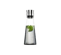 Carafe - EMSA - FLOW SLIM - 1,0 litre - Verre - Acier inoxydable - Transparent