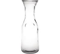 Olympia – Carafe en verre GG928 1 L, col étroit transparente – Lot de 6