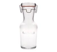 Carafe en verre 500 ml 'Lock-Eat', ouverture : fermeture à pince métallique