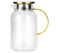 Carafe en verre avec bouchon - Capacité : 1,5 litre - Verre - Incolore