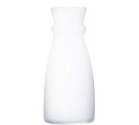 Carafe en verre blanc givré, capacité de 75 cl, lot de 6