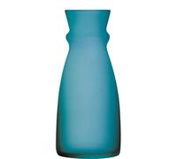 Carafe en verre bleu givré, capacité de 75 cl - lot de 6