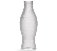 Carafe en verre pour l'eau | Collection Fish & Fish par Paola Navone | Carafe 850 ml | Bouteille dépoli blanc pour boissons