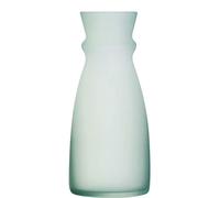 Carafe en verre vert givré, capacité de 75 cl - lot de 6 pièces
