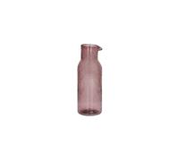 Carafe en verre violet, soufflée à la bouche, bulles incrustées - Pomax, Vico - H24 cm