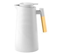 Carafe isotherme, carafe à jus, intérieur en verre, design moderne, couvercle facile à verser, résistant aux taches, pichet à eau pour boissons, 13,5 x 13,5 x 24,9 cm