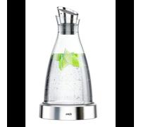 Emsa - Carafe Flow - acier inoxydable et verre - 1 L