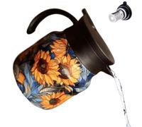 Carafe isotherme en acier inoxydable avec feuilles en vrac | Filtre pour infusion de café en acier inoxydable pour boissons chaudes, eau, thé, café pour espace de travail, restaurant