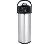 Carafe isotherme en acier inoxydable avec pompe intégrée, capacité : 2,2 litres
