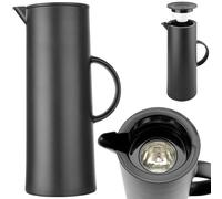 Carafe isotherme Thermos avec bouton-poussoir et insert en verre 1 l - Hendi 449