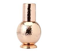Carafe latérale de lit en cuivre pur pour les bienfaits de la santé ayurvédique - Capacité de 1000 ml