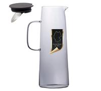 Carafe Pichet Verre 1.7 litre avec couvercle et passoire